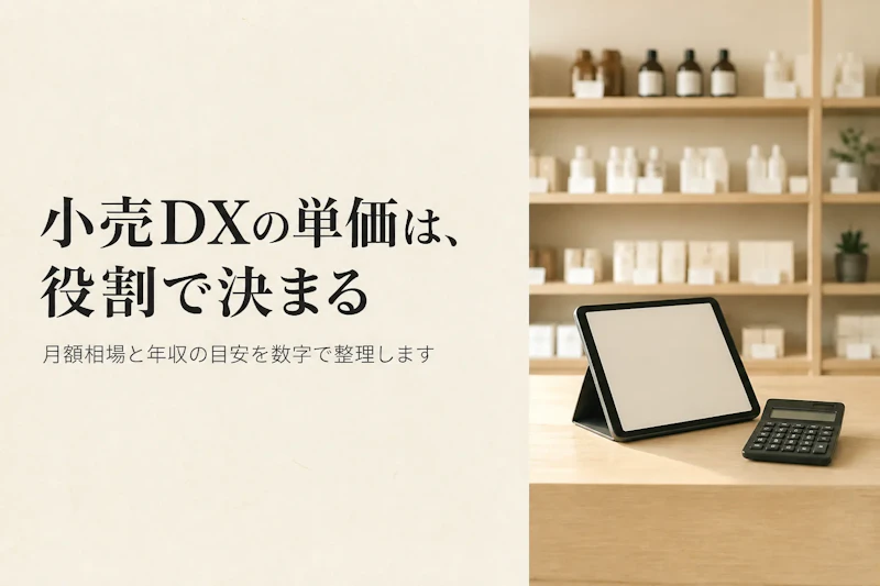 小売DXコンサルタントの単価相場と年収の目安