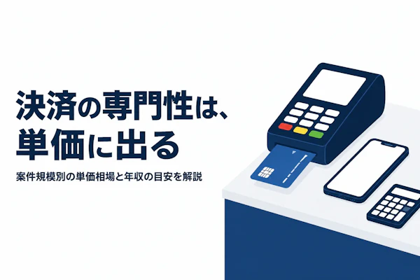 決済・ペイメントコンサルタントの単価相場と年収の目安