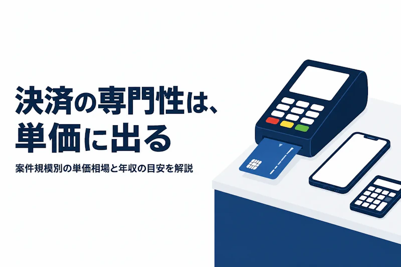 決済・ペイメントコンサルタントの単価相場と年収の目安