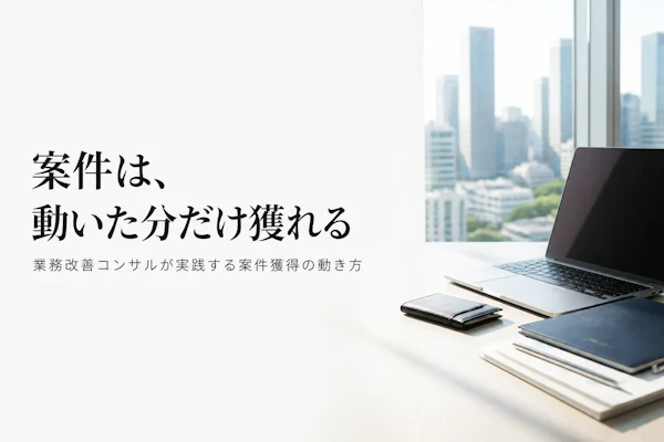 業務改善コンサルタント フリーランス 案件獲得方法