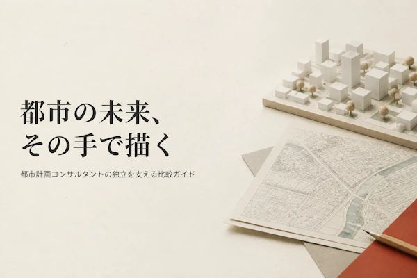 都市計画コンサルタントのフリーランスエージェント比較｜選び方と主要3社【都市計画特化】