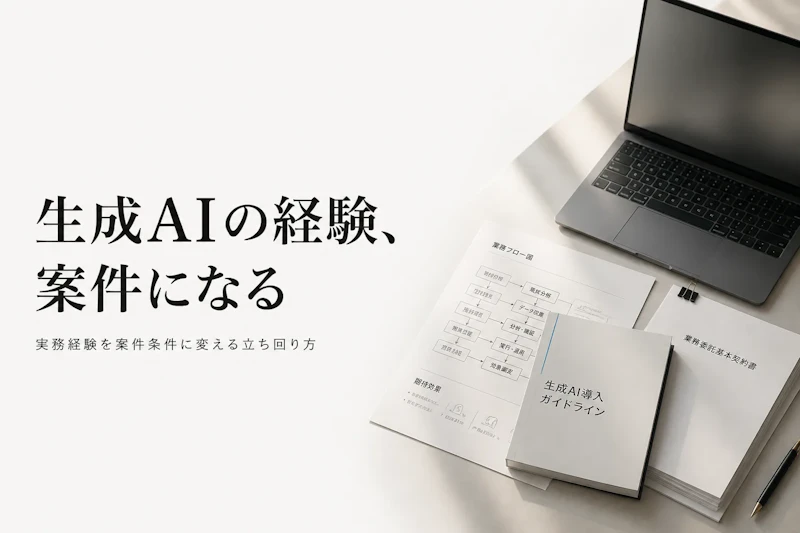 生成AI活用コンサルタントがフリーランスで案件を獲得する方法