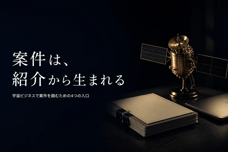 宇宙ビジネスコンサルタントの案件獲得方法｜フリーランスが実践すべきこと
