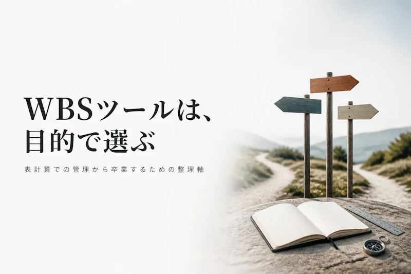 WBSツールの選び方、Excel管理から卒業するための整理軸