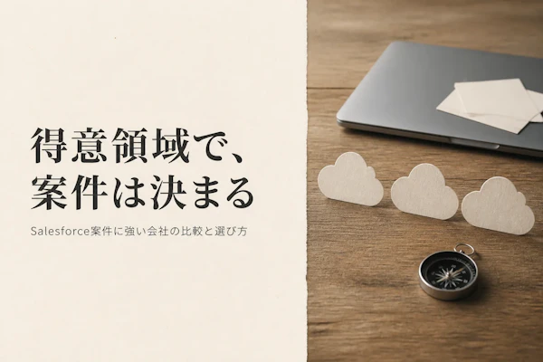 Salesforceコンサルのフリーランスエージェント比較｜案件の特徴と選び方