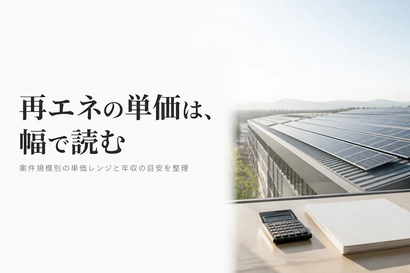 再生可能エネルギーコンサルタントの単価相場と年収の目安