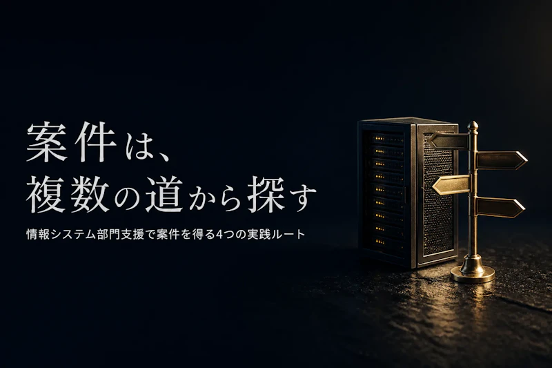 情報システム部門支援コンサルタントの案件獲得方法｜フリーランスが実践すべきこと