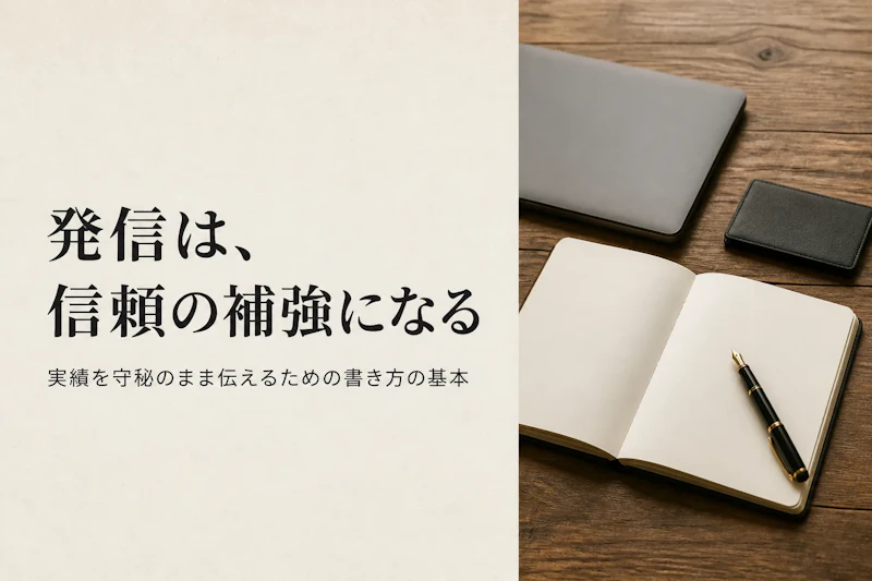 フリーランスコンサルのnote・ブログ活用｜実績を伝わる形で発信する