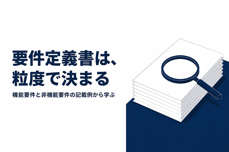 要件定義書の具体例から学ぶ書き方のポイント