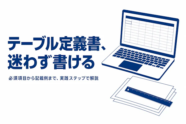 テーブル定義書の書き方完全ガイド【ITコンサル向け実践解説2026年版】
