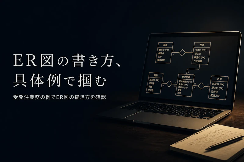 ER図の具体例で学ぶ書き方の基本とポイント