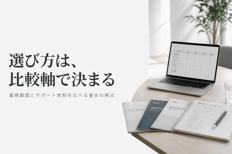 RPAソリューションの選び方とは？検討前に知っておきたい基本