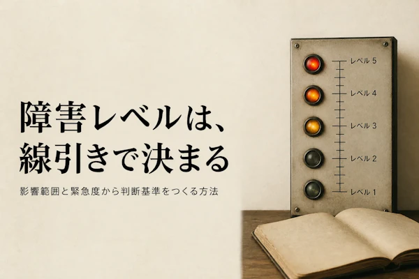 システム障害のレベル（重大度）定義の考え方