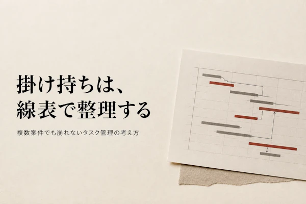 ガントチャートを使ったタスク管理の進め方