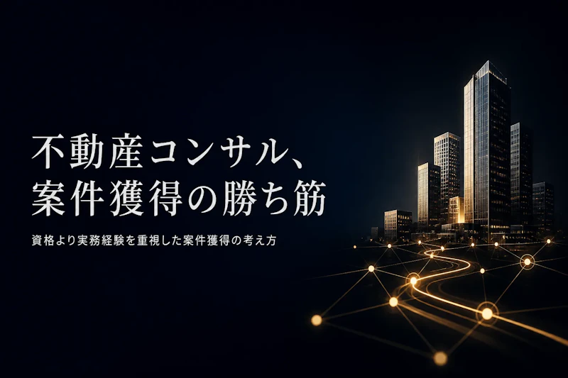 不動産コンサルタントのフリーランス案件獲得方法
