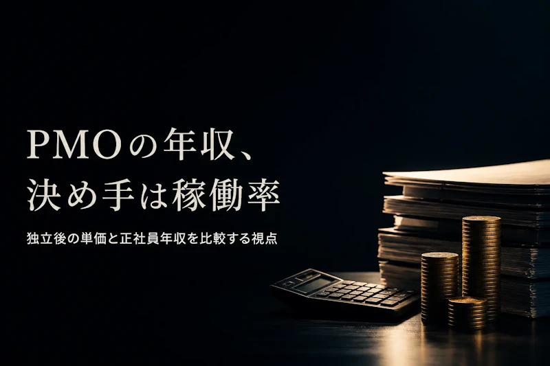 PMOの年収相場とは？独立コンサルタントの収入との関係を整理する