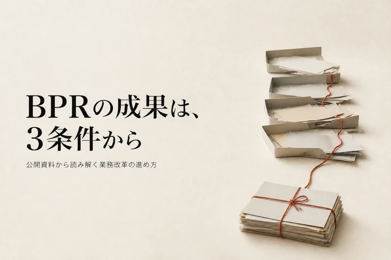 BPRの成功事例から学ぶ進め方｜成果が出た企業に共通する3つの条件