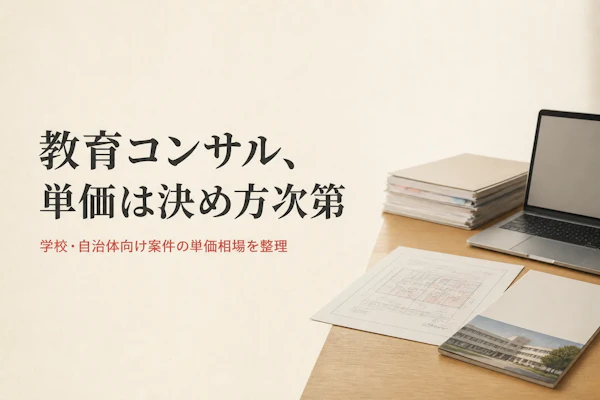 教育コンサルタントの単価相場｜月額レンジと単価を上げるための実績の積み方