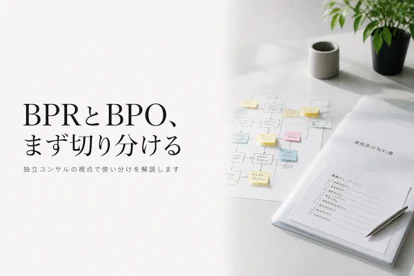 BPRとBPOの違いとは？混同しやすい2つの用語を整理する