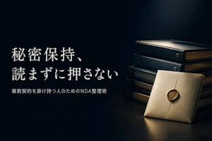 フリーランスコンサルタントが結ぶ秘密保持契約の基本