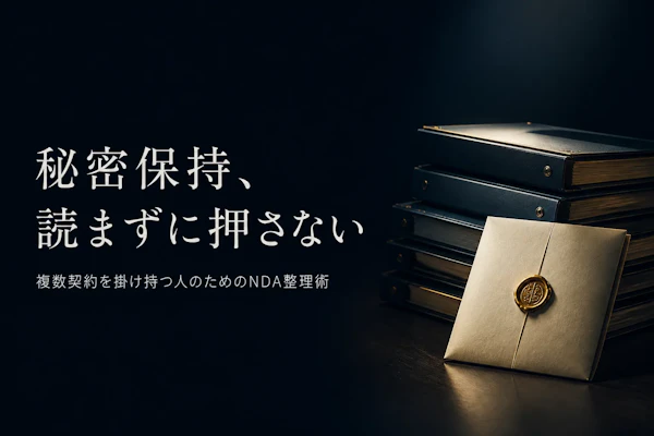 フリーランスコンサルタントが結ぶ秘密保持契約の基本