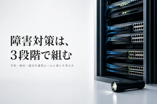 システム障害対策の進め方｜予防・検知・復旧の3段階で整理する