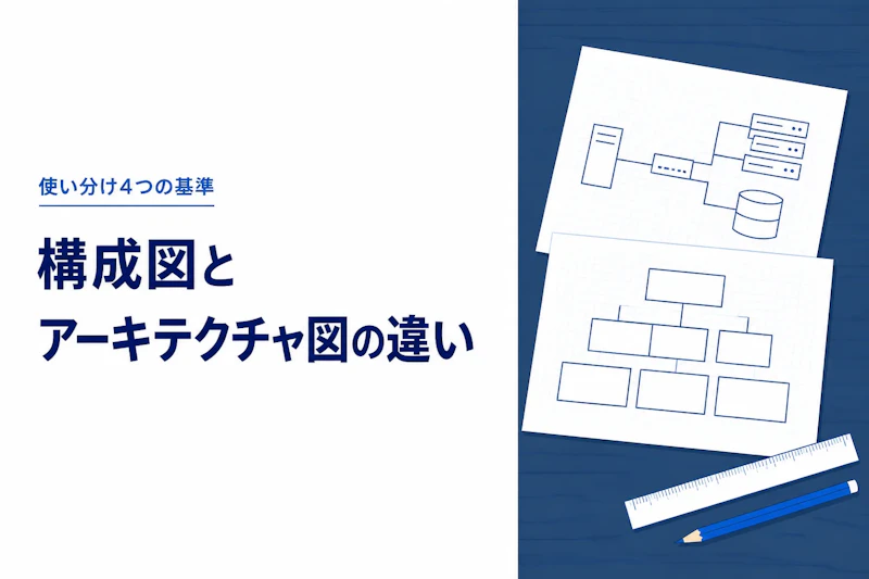 システム構成図とアーキテクチャ図の違い｜使い分け4つの基準