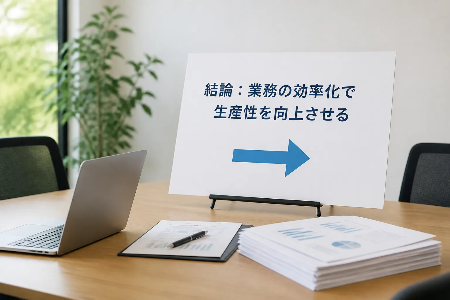 手法名よりも効果を一言で伝えるプレゼン資料のイメージ