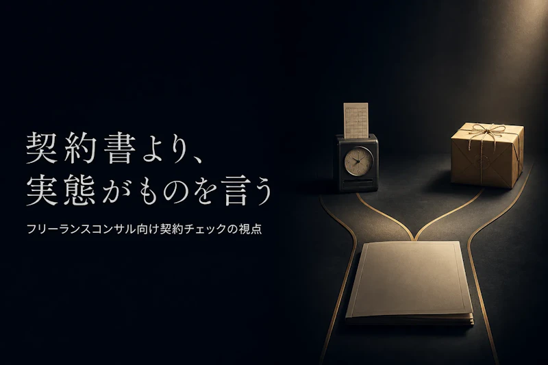 フリーランスコンサルタントの業務委託・準委任・請負の違いとは