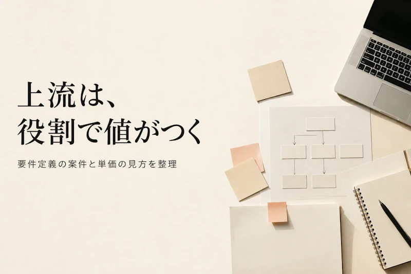 要件定義フリーランスの案件と単価｜上流工程で評価される経験