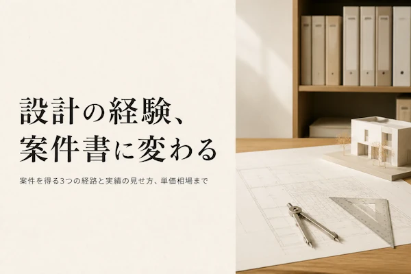 建築コンサルタントの案件獲得方法｜フリーランスで仕事を得るには