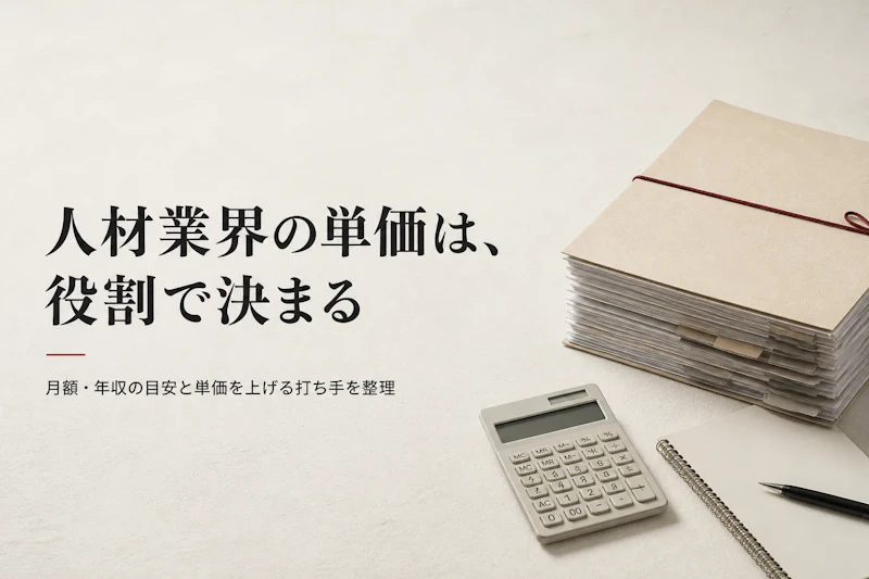 人材業界コンサルタントの単価相場と年収の目安