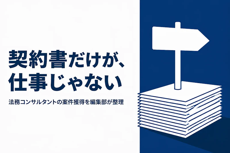 法務コンサルタント フリーランス 案件獲得方法