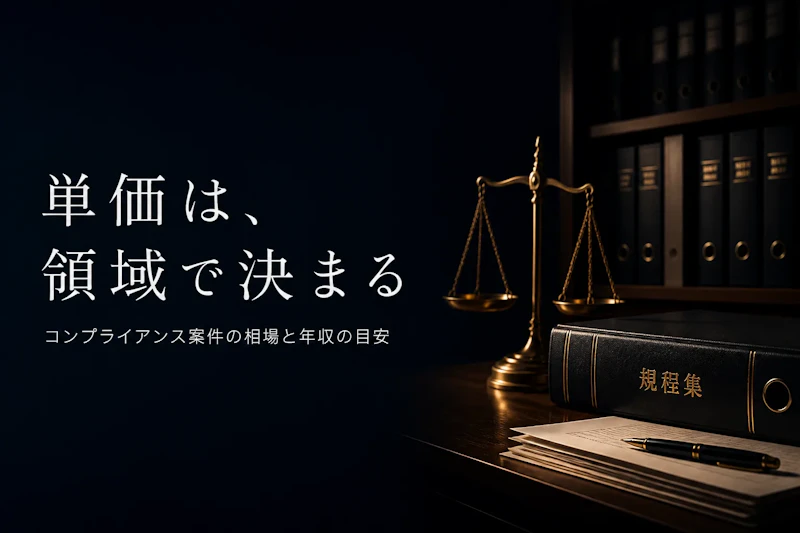 コンプライアンスコンサルタントの単価相場と年収の目安
