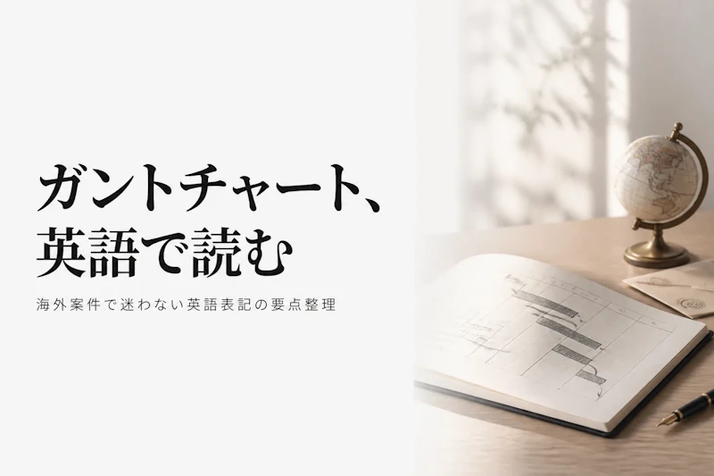 ガントチャートの英語表現・海外での呼び方を理解する