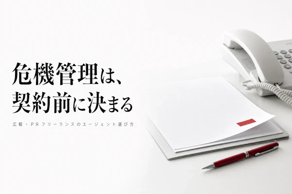 広報・PRコンサルタント フリーランス エージェント比較【2026年版・危機管理からIR広報まで】