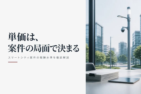 スマートシティコンサルタントの単価相場は?官民連携案件の報酬水準を解説