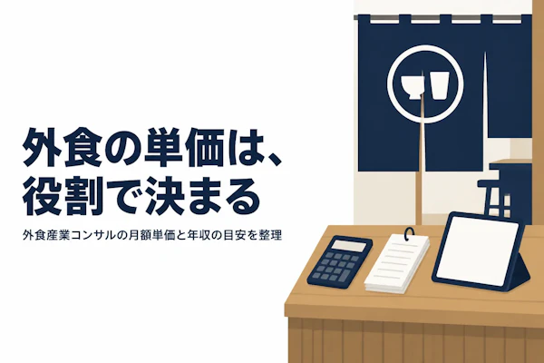 外食産業コンサルタントの単価相場と年収の目安