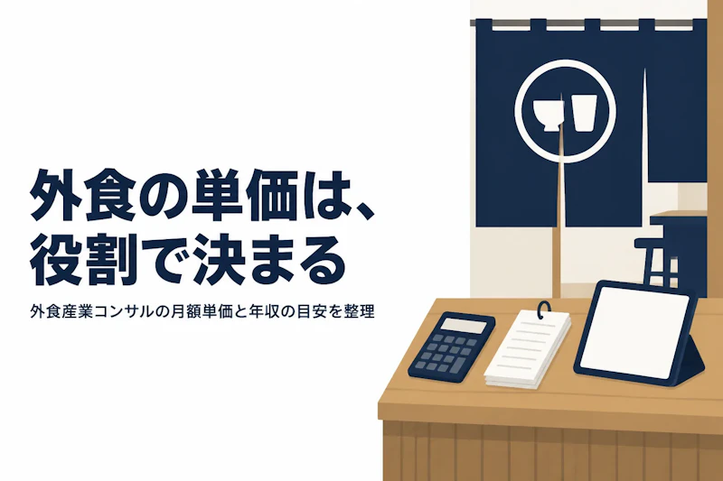 外食産業コンサルタントの単価相場と年収の目安