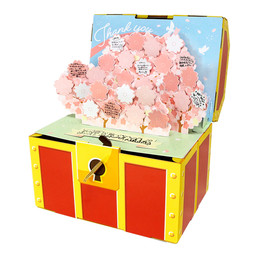 ギフトゥール【宝箱】メッセージカード（さくら）