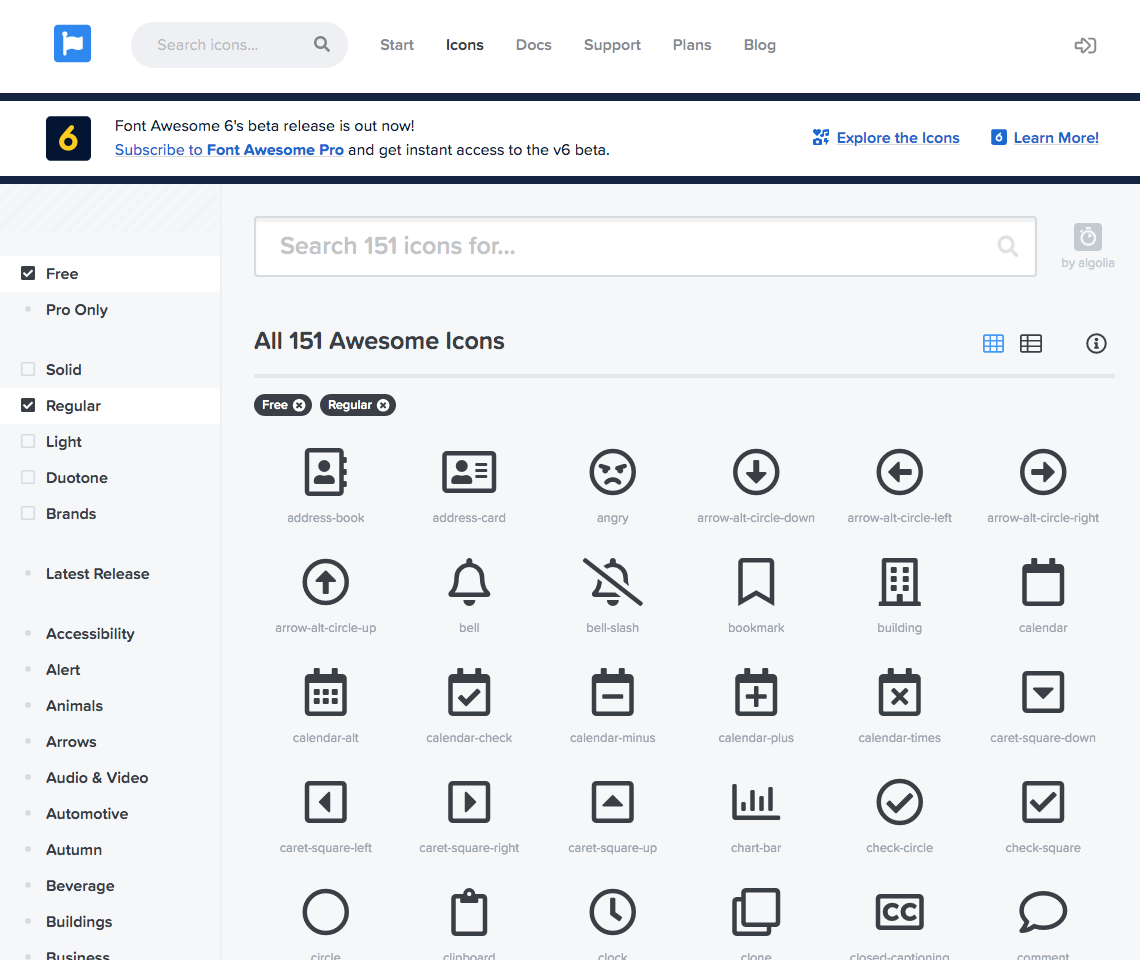 Font Awesomeサイト
