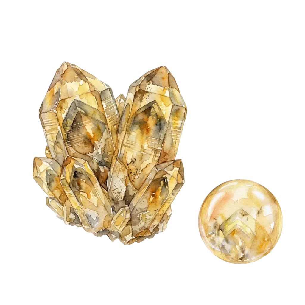 ファントムシトリン / 幻影黄水晶 / 幻影シトリン - パワーストーンと