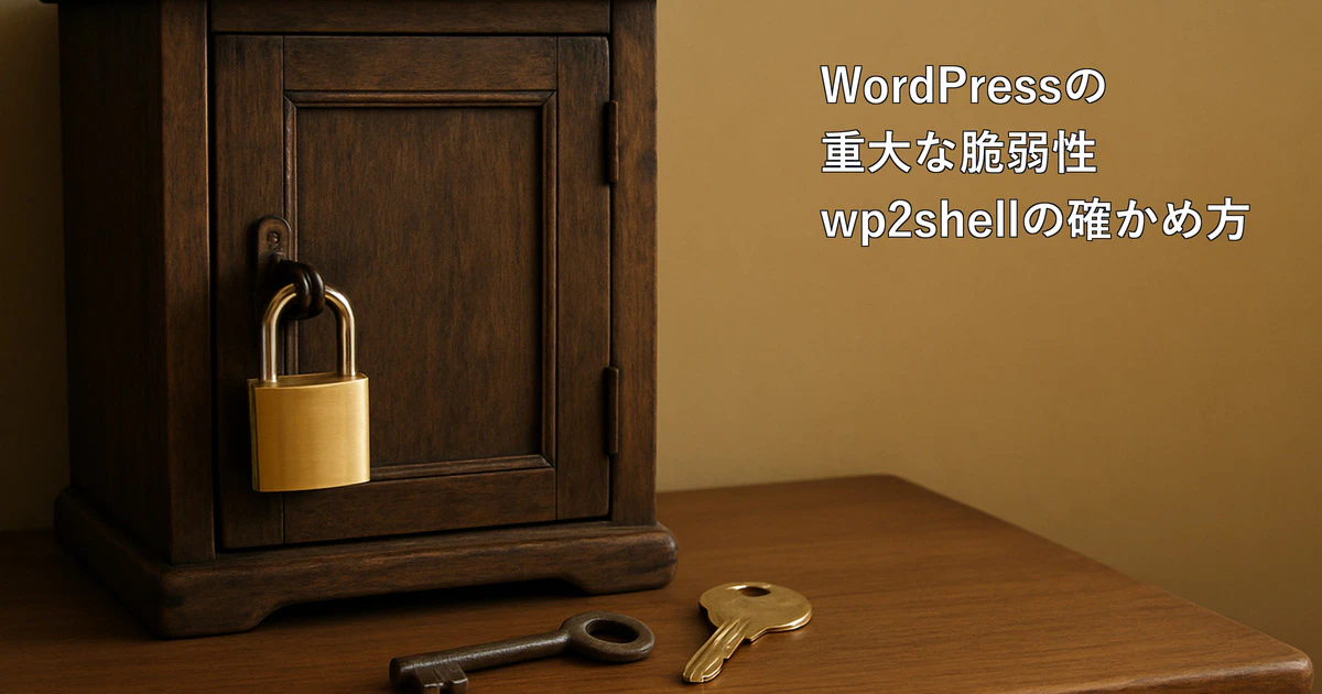 WordPressの重大な脆弱性「wp2shell」｜自分のサイトが大丈夫か確かめる方法と、更新で気をつけることサムネイル画像