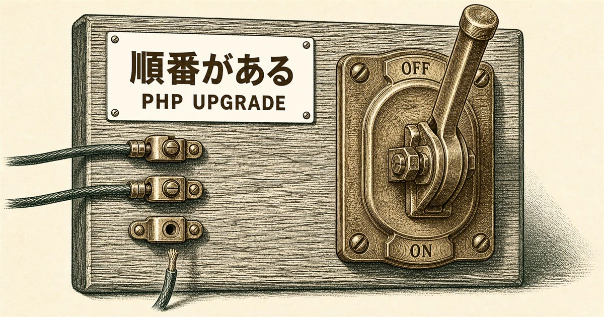「PHPのバージョンを上げてください」と連絡が来た｜放置するとどうなるか・進め方と費用の目安サムネイル画像