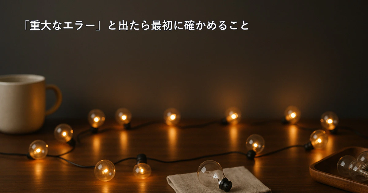 「このサイトで重大なエラーが発生しました」と表示されたら｜WordPressで最初に確かめること・直し方と、依頼する場合の料金サムネイル画像