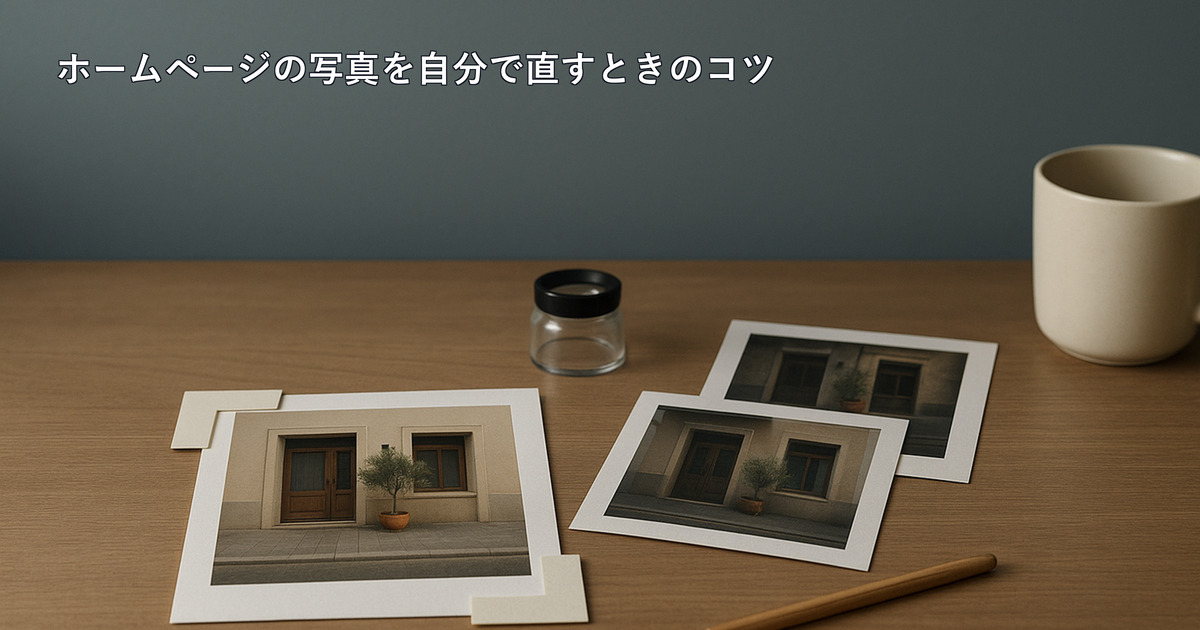 ホームページの写真を明るくしたい・トリミングしたい|自分で直せること・直りにくい写真と、依頼する場合の料金のアイキャッチ画像