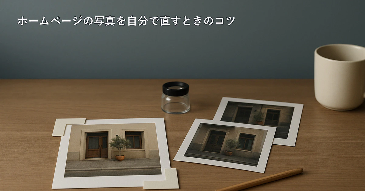 ホームページの写真を明るくしたい・トリミングしたい｜自分で直せること・直りにくい写真と、依頼する場合の料金サムネイル画像