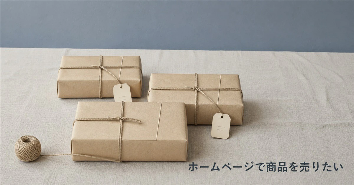 ホームページで商品を売りたい｜今のサイトに売り場を足す3つの方法と、先に決めること・費用の目安サムネイル画像