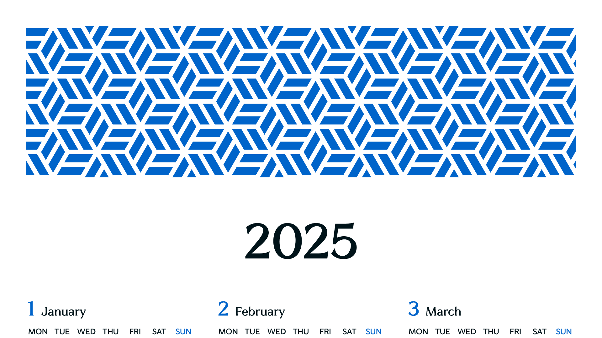 カレンダー2025