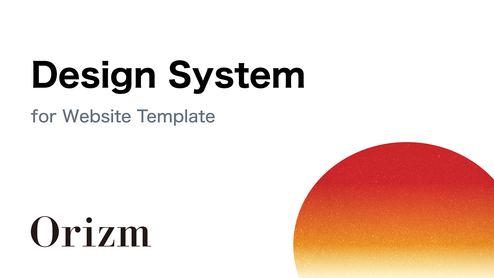 Orizm Design System
